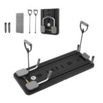 Everfit Pilates Board Foldable Reformer Multi Functional Exercise Trainer Black