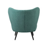 Oikiture 2x Armchair Lounge Chair Lumbar Pillow Wingback Linen Green - Image 9