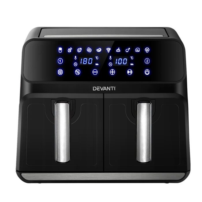 Devanti Air Fryer 8L Dual Zone Fryers - Image 3