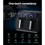 Devanti Air Fryer 8L Dual Zone Fryers - Image 4