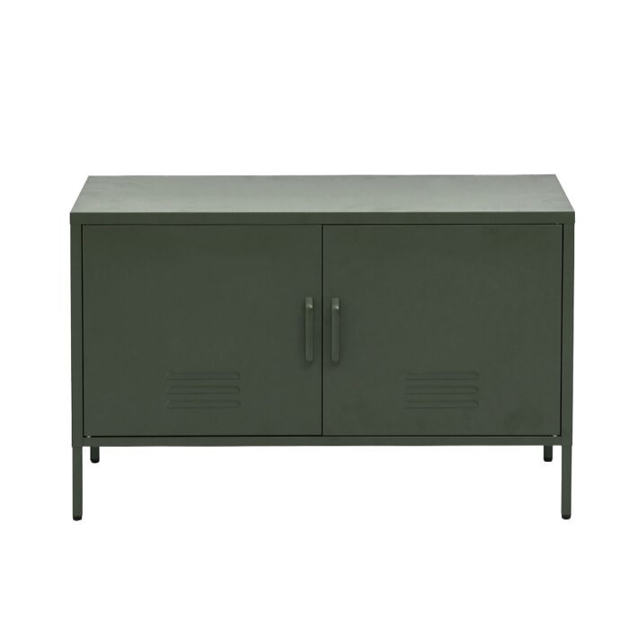 Artiss Buffet Sideboard Metal Cabinet - BASE Green - Image 3