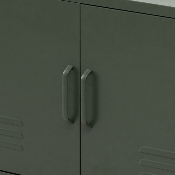 Artiss Buffet Sideboard Metal Cabinet - BASE Green - Image 5