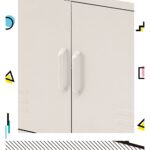 Artiss Buffet Sideboard Metal Cabinet - SWEETHEART White - Image 4