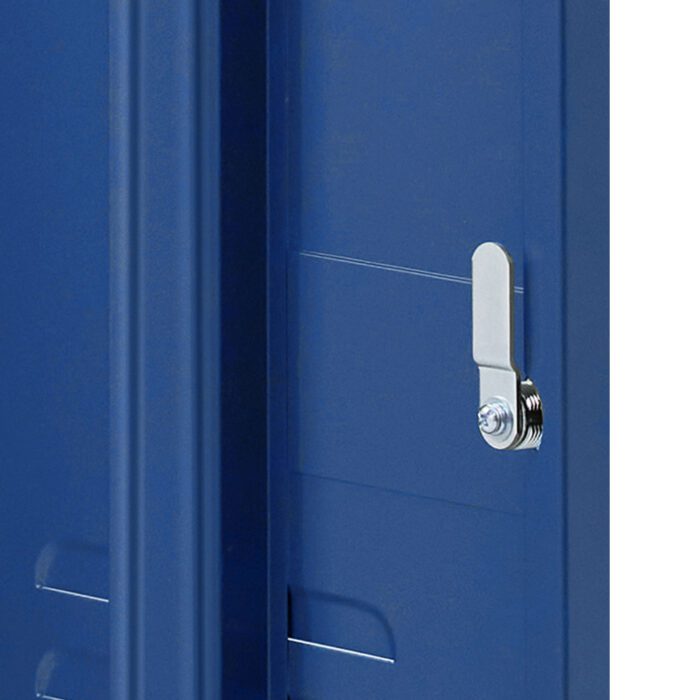 Artiss Bedside Table Metal Cabinet - Blue - Image 6