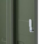 Artiss Bedside Table Metal Cabinet - Green - Image 6