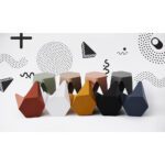 Artiss 2x Bar Stools Puzzle Plastic Foot Stool White - Image 6