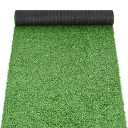 Prime Turf Artificial Grass Turf Rug Fake Grass 2 Rolls 15mm Height 50cm x 2m Indoor Outdoor Synthetic Grass Mat Carpet with Drainage Holes Plastic Plant