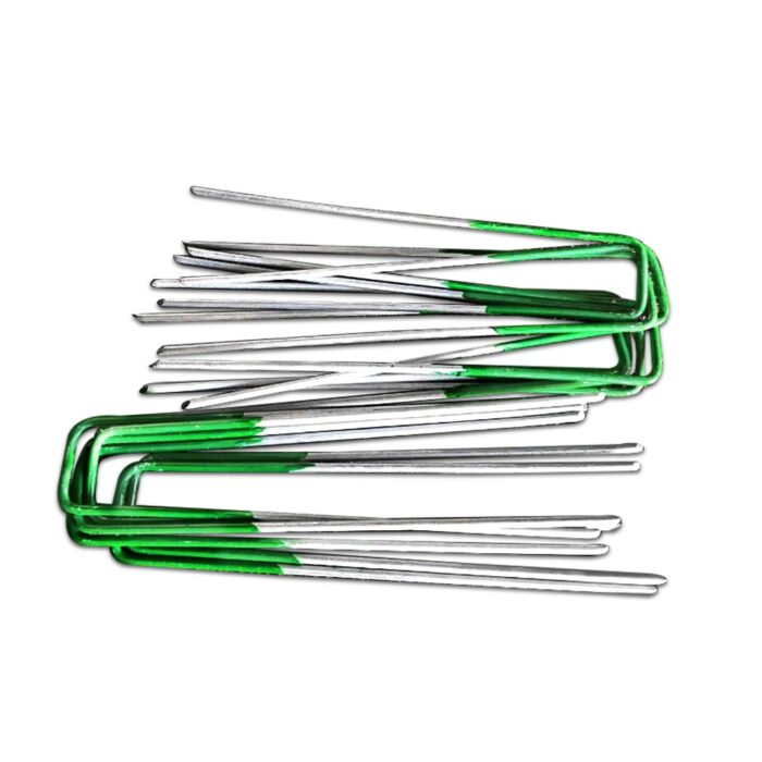 Prime Turf Artificial Grass Synthetic Pins 100pcs Turf Pegs Heavy Duty Weed Mat Stakes Landscape - Image 4