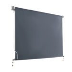 Instahut 3X2.5M Outdoor Blinds Awning Roll Down Canopy Retractable Outdoor Blinds Window Shade Grey