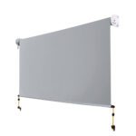 Instahut 3X2.5M Outdoor Blinds Awning Roll Down Screen Fabric Blinds Outdoor Window Shade Grey - Image 4