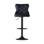 Artiss 1x Velvet Bar Stool Adjustable Height Nailhead Trim Kitchen Counter Stool - Image 3