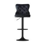 Artiss 2x Velvet Bar Stool Adjustable Height Nailhead Trim Kitchen Counter Stool - Image 3