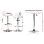Artiss Bar Table and Stools Set Dining Desk Kitchen Chairs Cafe Pub - Image 2