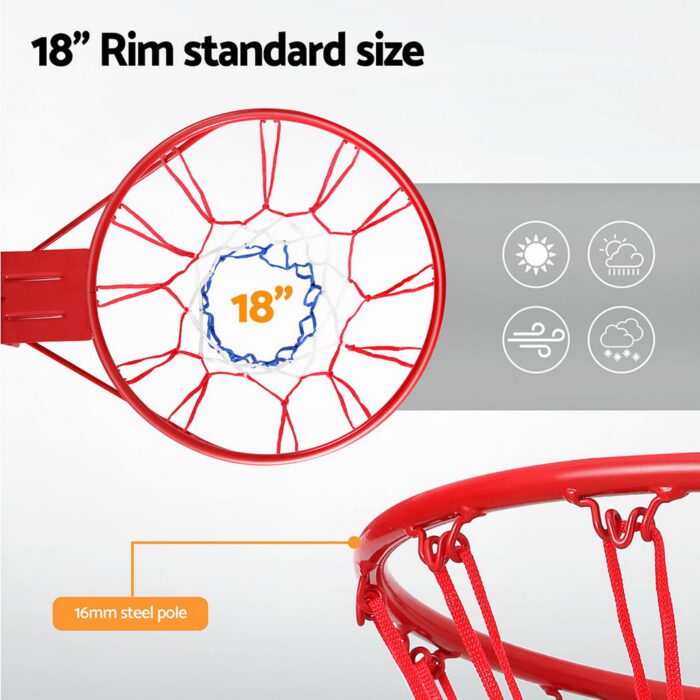 Everfit Basketball Ring Hoop Rim Goal Net 45CM - Image 6
