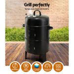 Grillz BBQ Grill 3-In-1 Charcoal Smoker - Image 4