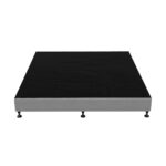 Oikiture Bed Frame King Size Fabric Grey - Image 2