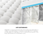 Oikiture Bed Frame with Mattress King Size Gas Lift Black Leather - Image 8