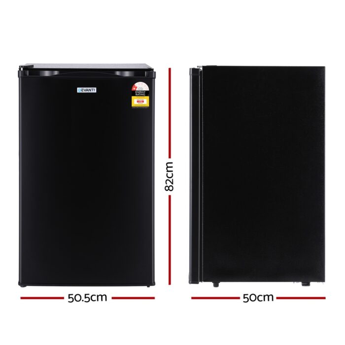 Devanti 110L Bar Fridge Black - Image 2