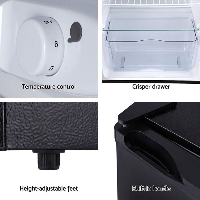 Devanti 110L Bar Fridge Black - Image 6