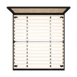 Oikiture Bed Frame King Size Real Rattan Headboard Black - Image 7