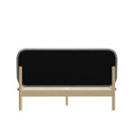 Oikiture Wooden Bed Frame with Padded Fabric Edges Headboard Double Size - Image 6