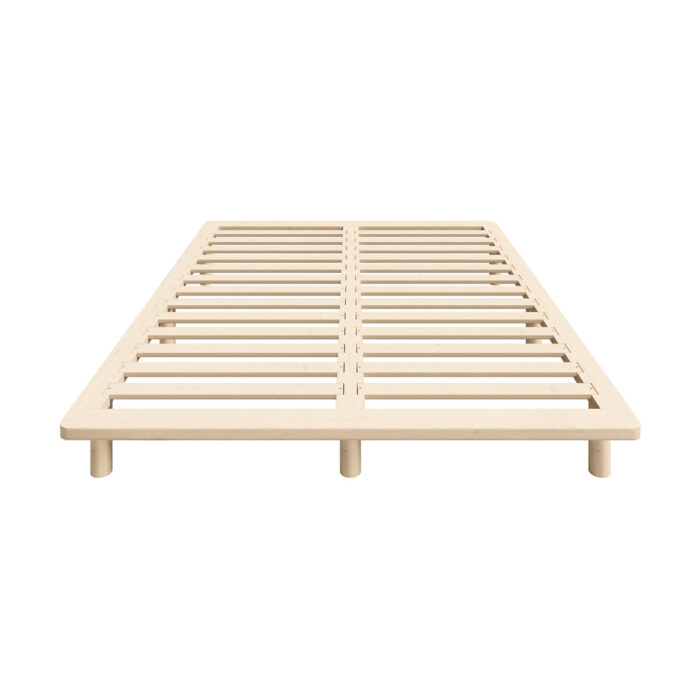 Oikiture Bed Frame Double Size Wooden Bed Base - Image 3