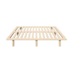 Oikiture Bed Frame Double Size Wooden Bed Base - Image 4