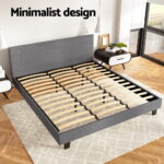 Artiss Bed Frame King Size Grey NEO - Image 4