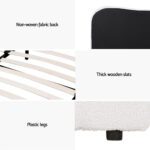 Artiss Bed Frame Double Size Boucle DARA - Image 4