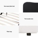 Artiss Bed Frame Double Size Boucle DARA - Image 6