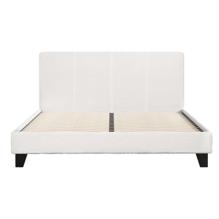 Artiss Bed Frame Double Size Boucle NEO - Image 3
