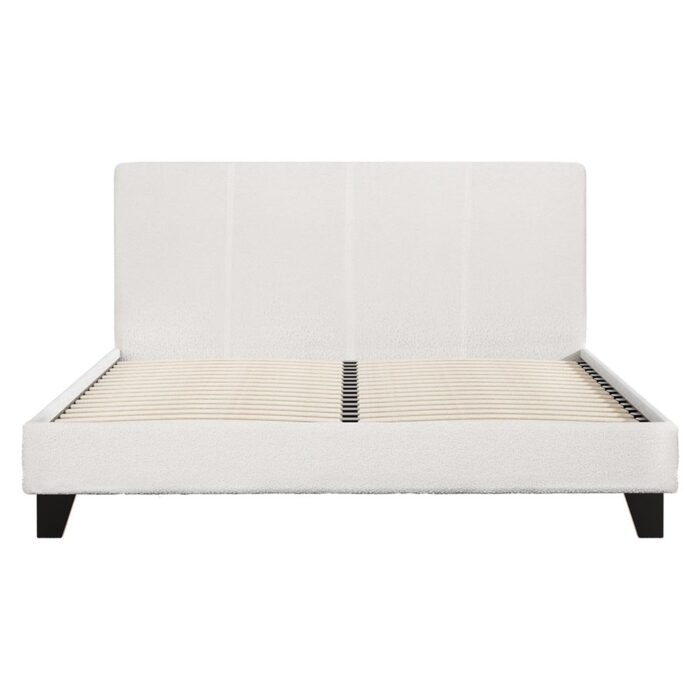Artiss Bed Frame Queen Size Boucle NEO - Image 3