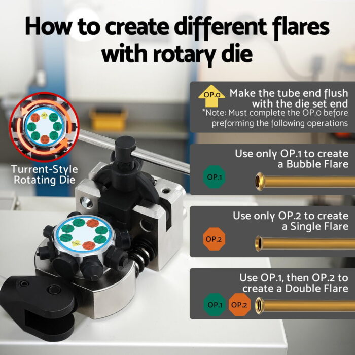 Giantz 45° Brake Line Flaring Tool Kit for 3/16"-3/8" Tubing with Cutter - Image 5