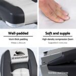 Seamanship 2X Folding Boat Seats Marine Seat Swivel Low Back 10cm Padding Grey - Image 5