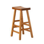 Oikiture Bar Stool Wooden Counter Chairs Natural