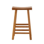 Oikiture Bar Stool Wooden Counter Chairs Natural - Image 2