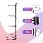 Everfit Ball Storage Rack Sports Equipment Organizer 4-Tier Holder for Garage Gym Black - Image 6