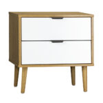 Oikiture Bedside Tables Set of 2 Side Table - Image 2
