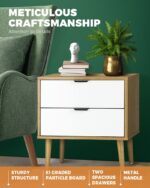Oikiture Bedside Tables Set of 2 Side Table - Image 6