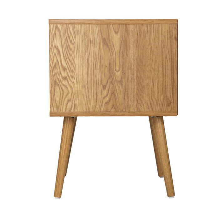 Oikiture Bedside Tables Set of 2 Wood - Image 4