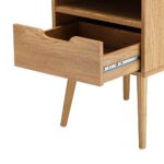 Oikiture Bedside Tables Set of 2 Wood - Image 5