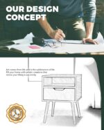 Oikiture Bedside Tables Set of 2 Wood - Image 8