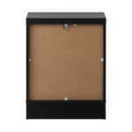 Oikiture 2X Bedside Tables Hamptons Furniture Black - Image 3