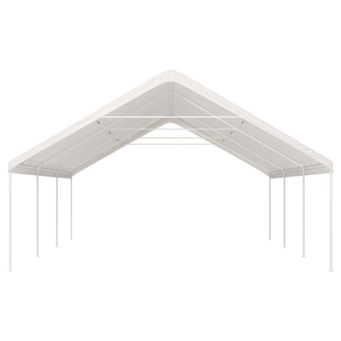 Instahut Carports 6x6m Carport Kits Steel Shelter Gazebo Canopy Garage Portable Garden Shed - Image 4