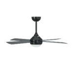 Vevare 52'' AC Ceiling Fan with Light Remote Control 4 Blades Black - Image 6