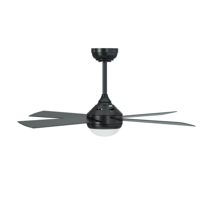 Vevare 52'' AC Ceiling Fan with Light Remote Control 4 Blades Black - Image 6
