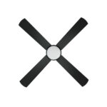 Vevare 52'' AC Ceiling Fan with Light Remote Control 4 Blades Black - Image 5