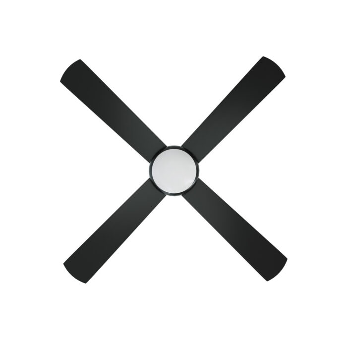 Vevare 52'' AC Ceiling Fan with Light Remote Control 4 Blades Black - Image 5