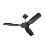 Vevare 52'' Ceiling Fan DC 3 ABS Blades Remote Control Timer Black