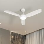 Vevare 52" Ceiling Fan with Light DC Remote Control 5 Speed White - Image 4